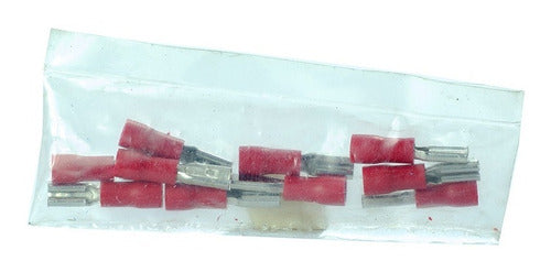 Gabexel Red Pre-Insulated Terminals 0.25-1.5mm Female Spade Pack of 10 0