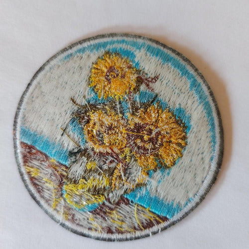 Embroidered Van Gogh Sunflowers Patch 2