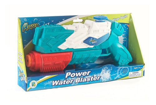 Aqua Quest Water Gun Aqua Quest Power Blaster 32cm Light Blue White 1