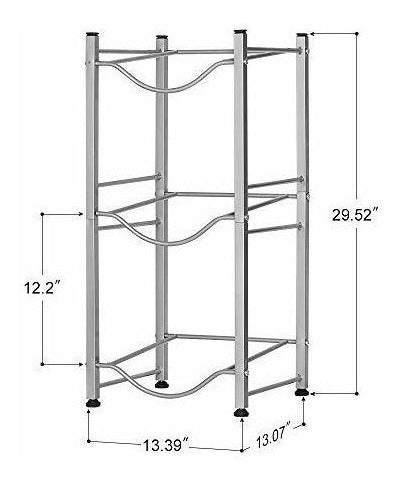 Soporte Para 3 Bidones De Agua 20 Litros Plateado 1