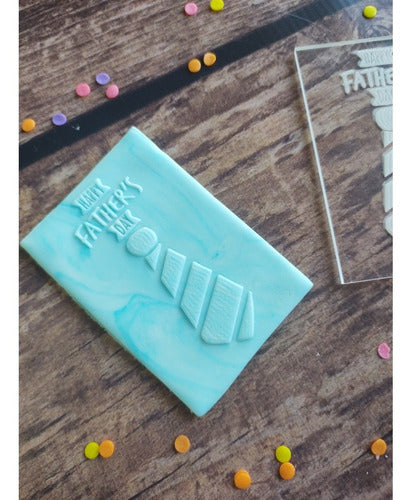 Acrylic Texturizer Stamp Father's Day Tie Baking 2
