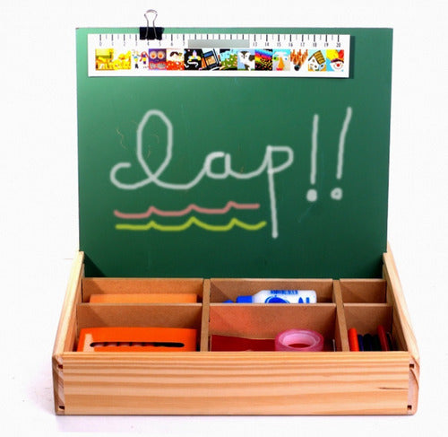 Clap Didactic Art Wooden Box with Painting and Drawing Materials 0