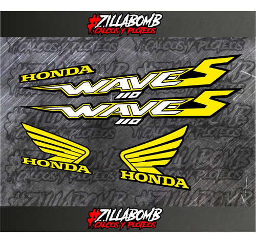 Honda Wave S Decal Kit 1