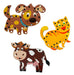 Kit 3 Alinhavo Bicho Animal Brinquedo Educativo Mdf E Cordão 0