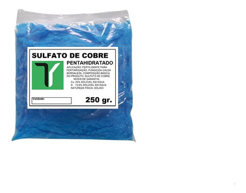 Sulfato De Cobre Pentahidratado - 250 Gr. 0