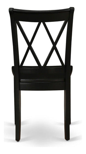 East West Furniture Clarksville - Double X Back Kitchen Chairs 4