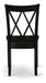 East West Furniture Clarksville - Double X Back Kitchen Chairs 4