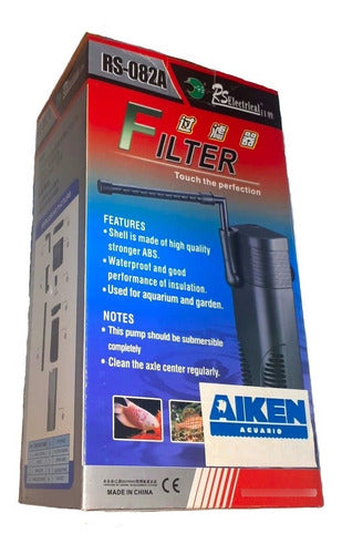 RS Electrical Filtro Interno 450 L/h Acuario Aiken 1