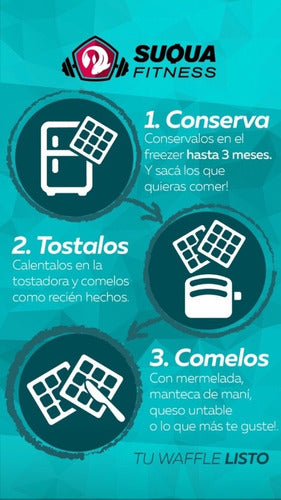 Waffles Proteicos De Avena Y Almendras Pack 6 Unidades 1