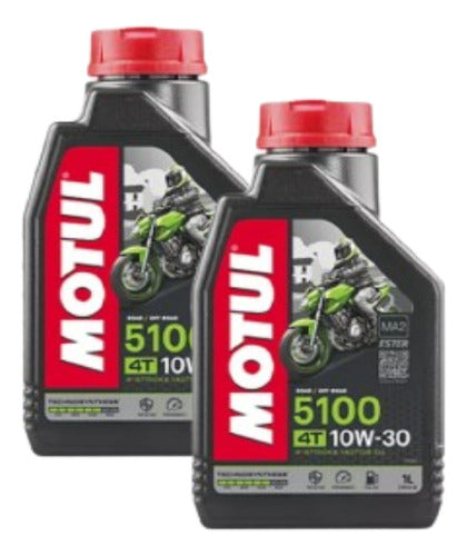 2 L. Óleo Motul 5100 10w30 Junta Cbr 250r (12) /crf 250 (13) 1