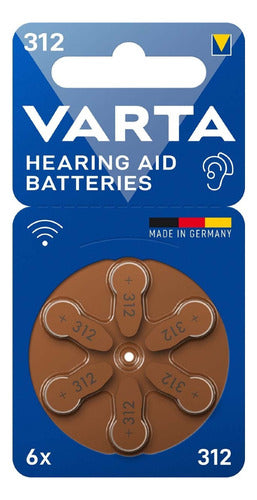 Varta Hearing Aid Batteries 312 Made in Germany Box of 60 1