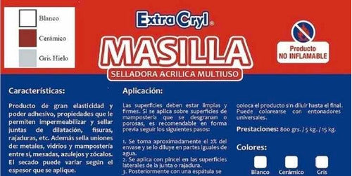 Masilla Selladora Juntas De Dilatación Impermeable 5 Kgs. 1