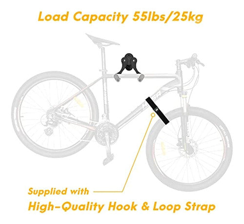 Cyclingdeal Bike Wall Mount Rack - Adjustable, Extendable and Sturdy 2