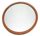 República Diseño Decorative Round Mirror with Wooden Frame 70cm Nordic 0