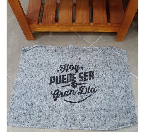 Decorative Rug with Quotes 8