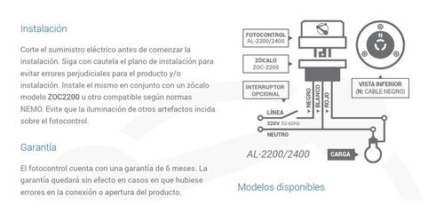 Alumine Zócalo Nema Para Fotocontrol Fotocelula 1