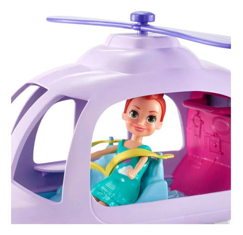 Polly Pocket Super Helicopter Doll Vehicle 4