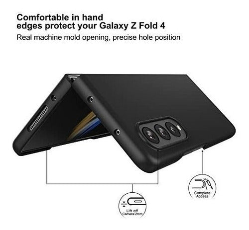 Folio Foluu Case for Samsung Galaxy Z Fold 4 5G Full Protection Black 1