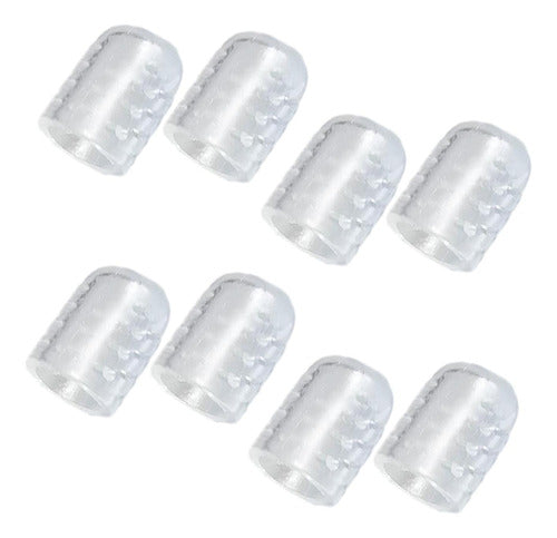 2 Protetor De Dedo Do Pé Cobre Silicone Com Furos 8 Peças 5