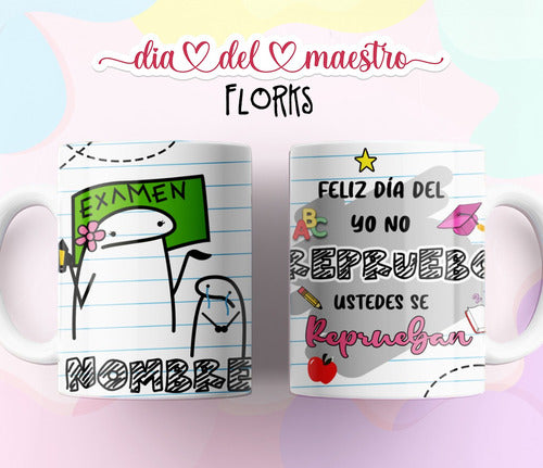 Plantillas Tazas Flork Dia Del Maestro Diseños Sublimar T115 6