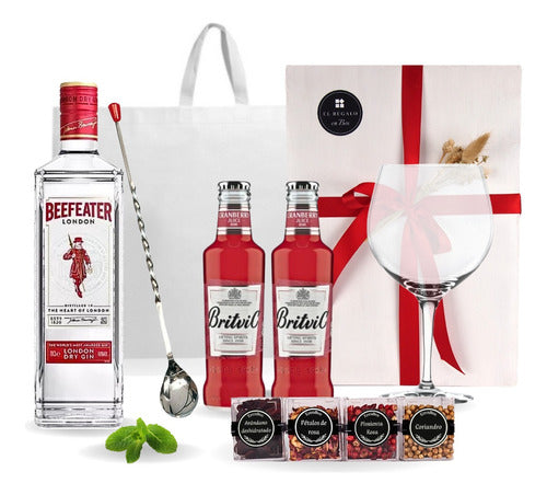 Beefeater Gift Box Kit 700cc + Glass + Tonics + Spoon + Spices 0