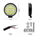 Lux Led Faro Auxiliar Led Redondo 14 Led 42w 4x4 Agro Off Road Agro 4