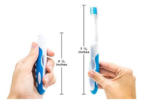 Lingito Travel Toothbrush, Folding Feature 3