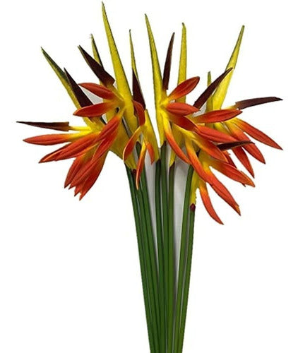 Corkwaw 8 Pack 21-1/2 Inches Artificial Flowers Bird of Paradise 0