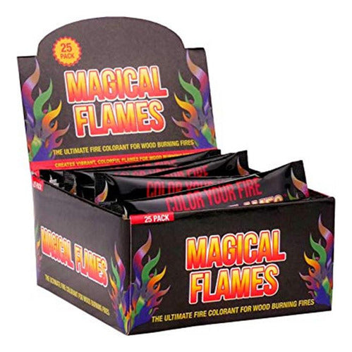 Magical Flames Colorful and Vibrant Fire Starters - 25 Pack 0