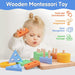 PEBIRA Montessori Toys for 1-2 Years, 7 Large Classification and Stacking Toys 2