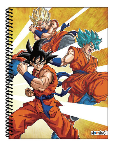 Cuaderno Universitario A4 Flex Dragon Ball 80 Hojas Mooving 1