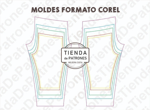 Molde Patron Coreldraw Calza Legging Bebes De 6meses A 4años 1