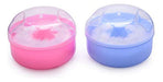 Colorsheng Baby Body Powder Puff Box - 2 Units, Blue/Pink 0