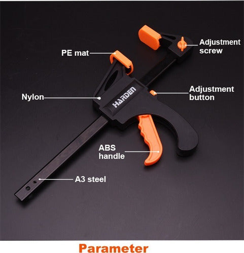 Quick Adjustment Harden 8 IN Trigger Clamp Hardware Vazquez 2