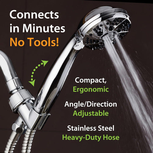 AquaDance High Pressure 6-Setting Handheld Showerhead 3.5 Inch 4