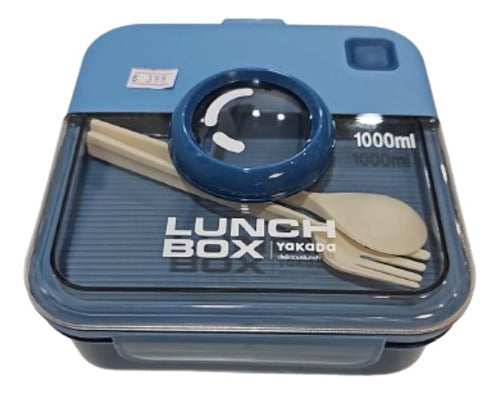 Yakada Lunch Box 1000 ml with Cutlery 0