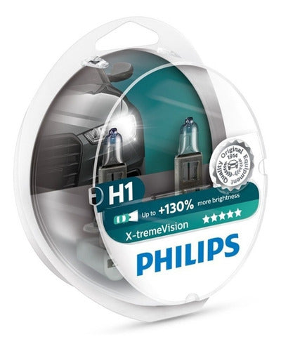 Kit Lamparas H1 Philips X-treme Vision +130% Luz R F 0