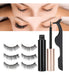 Magnetic False Eyelashes x 3 Pairs Premium Liquid Eyeliner Set by Perfucasa 12