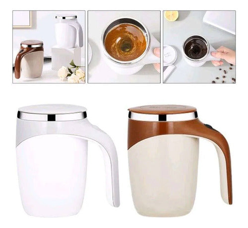 Taza Termica Con Mezclador Magnetico Automatico (recargable) 3