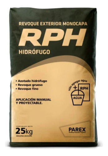 Parex Revoque Exterior Monocapa 3 En 1 Rph 25 Kg 0