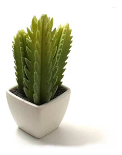 Cactus Artificial Decorativo Con Maceta Arbol Candelabro 5x5 0