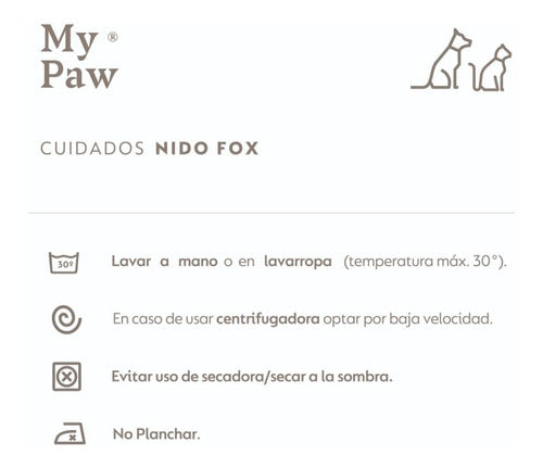 My Paw Fox Large Nest Bed for Dogs and Cats 6