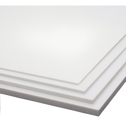 Plastico Alto Impacto 2mm 50 X 60 Cm. Blanco Poliestireno 0