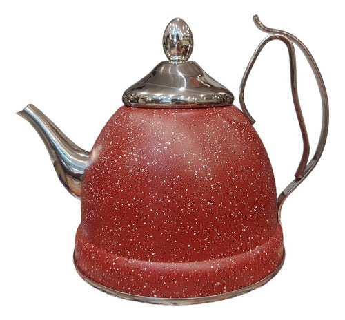 La Aldea Stainless Steel Teapot with Polka Dots 6