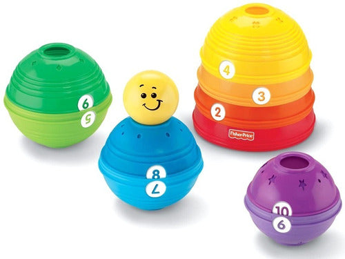 Fisher Price Stack & Roll Baby Cups Playset 5