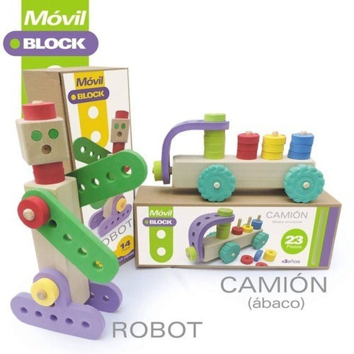 Wood and Eva Foam Robot Toy Kit 1