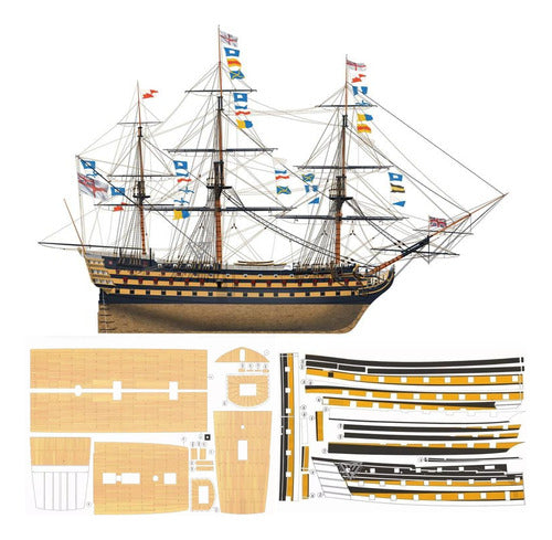 Modelos Para Descargar e Imprimir Barco Hms Victory (1765) 1:96 / Papercraft (envio X Email) 0