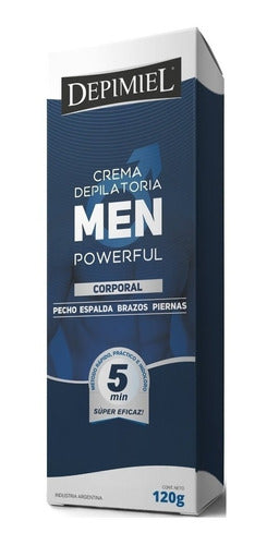 Crema Depilatoria Men Powerful X120 Gr Depimiel 0