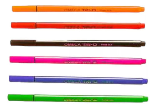 Omega 12-Color Fine Tip Markers Set 4