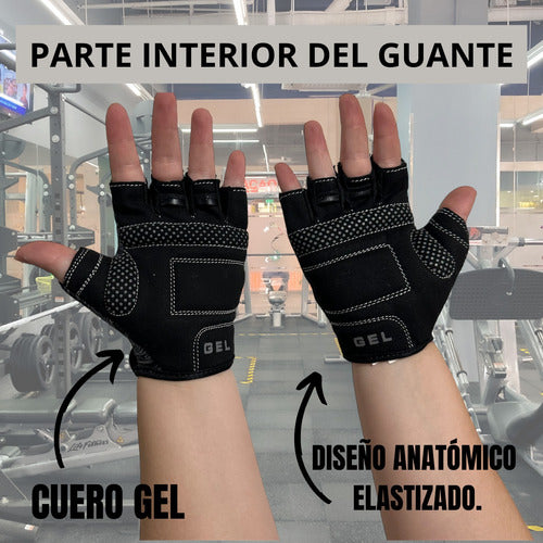 Proyec Fitness Gloves Leather Gel Crossfit Gym Cycling Weights 7